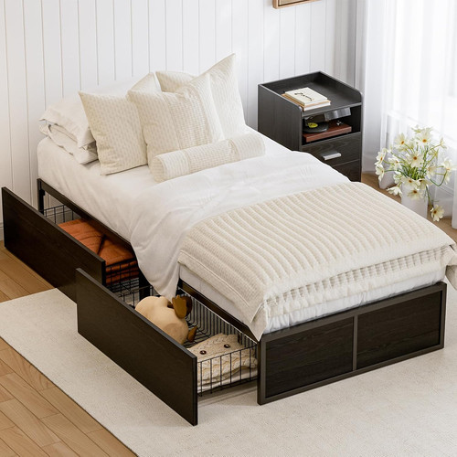 Twin bed frame with - bed, xl